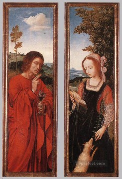 クエンティン・マッシス Painting - 洗礼者ヨハネと聖アグネス・クエンティン・マッシス